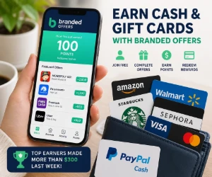 Earn Cash & Gift Cards With Branded Offers