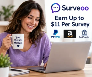 Earn Up to $11 Per Survey With Surveoo - Get Paid for Your Opinions