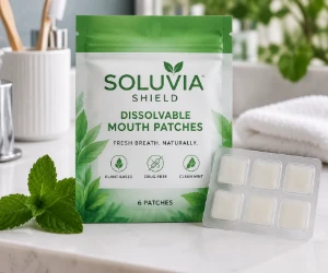 Free 6-Pack of Soluvia Shield Dissolvable Mouth Patches