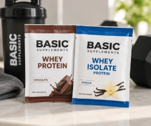 Free Basic Supplements Whey and Whey Isolate Protein Samples