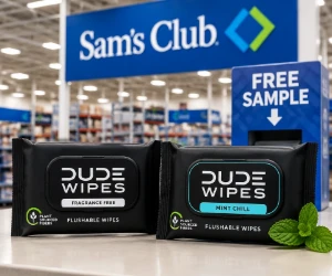 Free DUDE Wipes Sample at Sam’s Club Through October 8