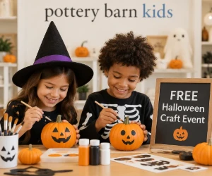Free Pottery Barn Kids Halloween Craft Event on October 24