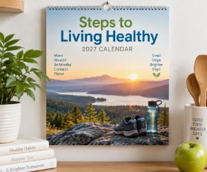 Free Steps to Living Healthy 2027 Wall Calendar