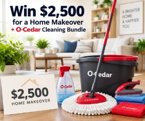 Win $2,500 for a Home Makeover + O-Cedar Cleaning Bundle